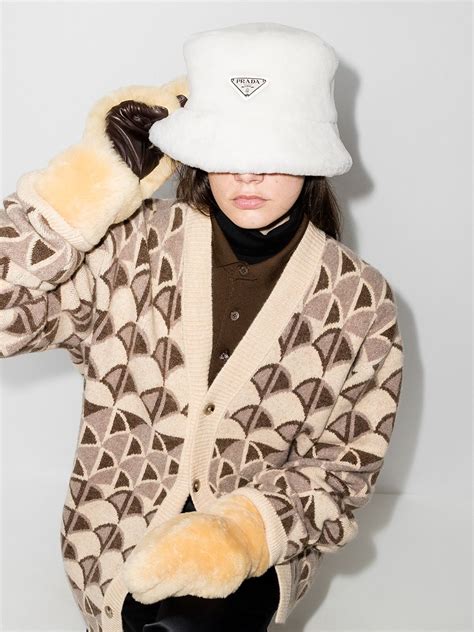 prada fur bucket hat|prada bucket hats for women.